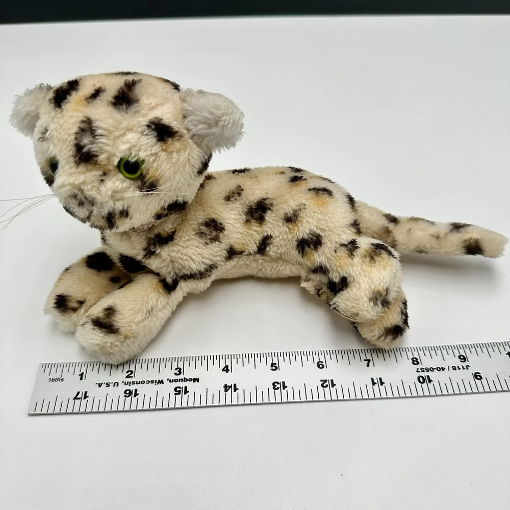 VINTAGE 1976 R. DAKIN BABY CHEETAH Plush Cub Leopard Cat Stuffed Animal RARE